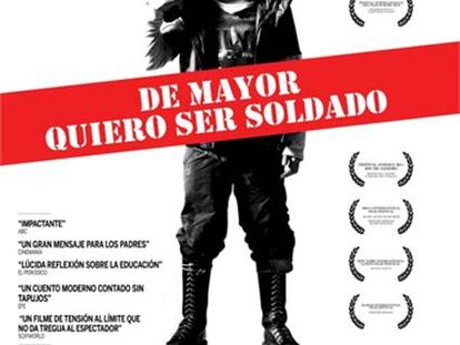 Cartel de De mayor quiero ser soldado