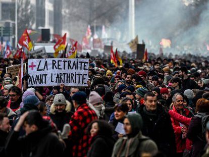 Huelga general en Francia, la protesta en imágenes