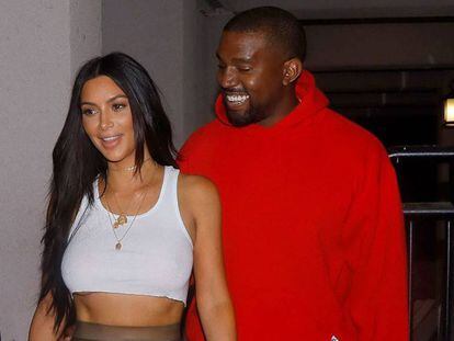 Kim Kardashian y Kanye West, el pasado julio.