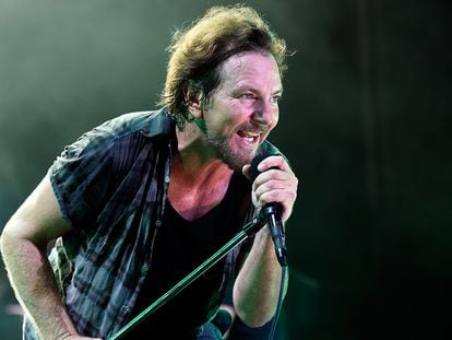 Eddie Vedder en un concierto de Pearl Jam en 2018.