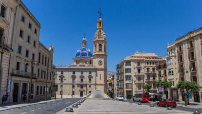 Plaza de Espanya, en Alcoi (Alicante).