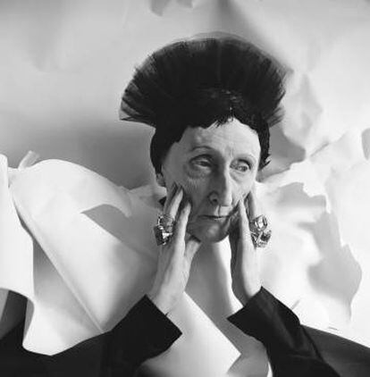 Edith Sitwell, retratada en 1962.