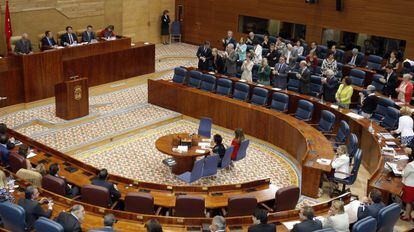 La Asamblea, en la investidura de Ignacio González en septiembre pasado.
