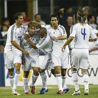 Cassano ha hecho el único tanto del Real Madrid, en una bella jugada.