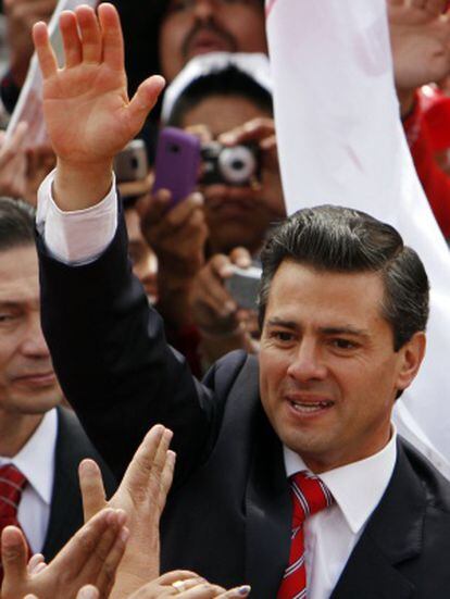 El candidato del PRI Enrique Pe&ntilde;a Nieto.