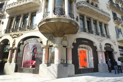 La nueva tienda de Loewe en el Passeig de Gràcia de Barcelona.