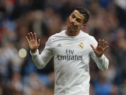 Cristiano Ronaldo se niega a celebrar su gol, el 1-0 conseguido en el segundo penalti que pate&oacute; contra la Real Sociedad.