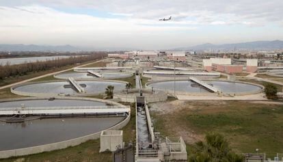 La planta depuradora del Baix Llobregat.