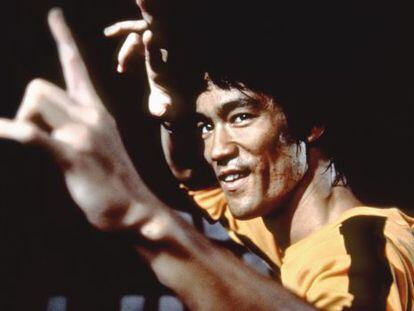 Bruce Lee durante el rodaje de la pel&iacute;cula &#039;El juego de la muerte&#039;, en 1978.