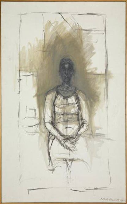 'Caroline' (1965), dibujo de Giacometti.