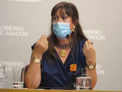 La consejera de Sanidad del Gobierno de Aragón, Sira Repollés.
 
 