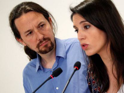 Pablo Iglesias e Irene Montero.