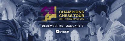 Cartel anunciador del segundo torneo del Champions Chess Tour