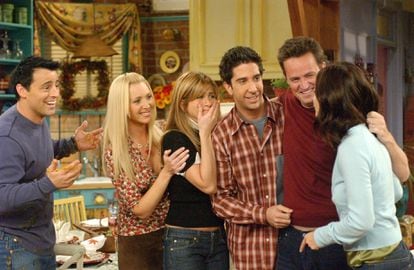 The six protagonists of 'Friends'.