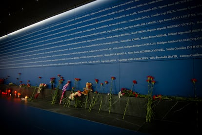 El memorial a las víctimas del 11-M, inaugurado recientemente en la estación de Atocha.