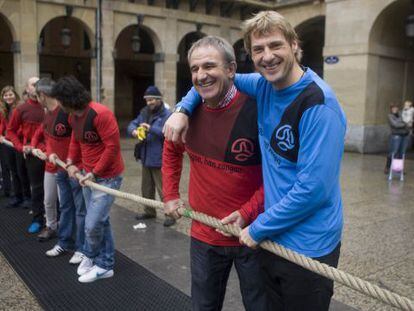 Julián Lantzi y José Luis Korta del programa 'El conquistador del fin del mundo'.