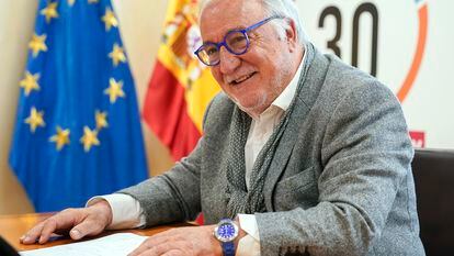 Pere Navarro, el viernes en la sede de la Dirección General de Tráfico (DGT) en Madrid.