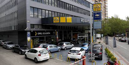 Un concesionario de la marca Opel en Madrid