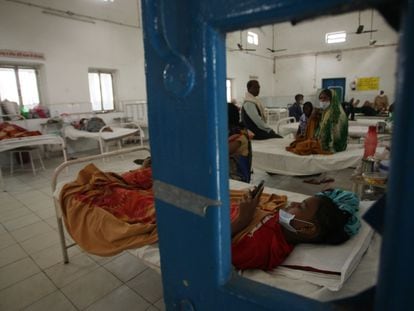 Pacientes de tuberculosis en el Hospital Gubernamental de Allahabad, India, en noviembre de 2019.
