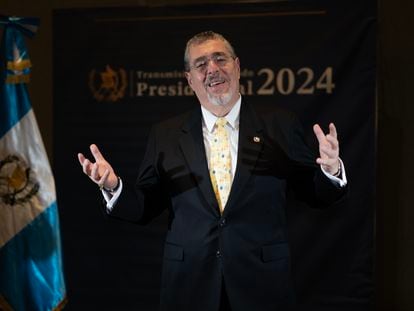 El presidente electo de Guatemala, Bernardo Arévalo, el 13 de enero.