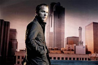 Kiefer Sutherland, en el papel del agente federal Jack Bauer, en <i>24. </i>
