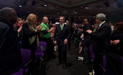 Farage, en un acto de campaña del Brexit la noche del viernes.