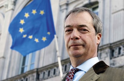 Nigel Farage, líder del UKIP, partido que aboga por un referéndum para sacar a Reino Unido de la UE. Farage es miembro del Parlamento Europeo desde 1999. Así es el viejo continente