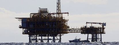 Plataforma marina del almacén de gas Castor.