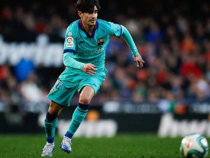 Collado, en el partido de Liga contra el Valencia. 