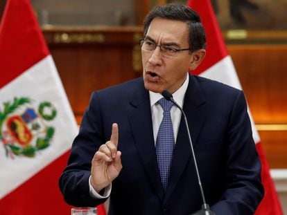 El presidente de Perú, Martín Vizcarra, en una imagen de septiembre pasado.