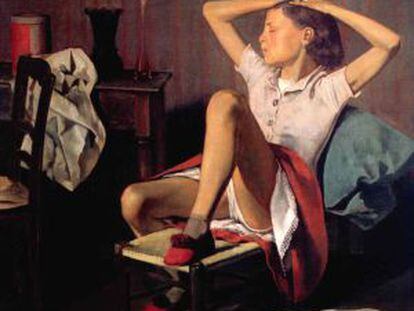 La pintura 'Thérèse dreaming' de Balthus.