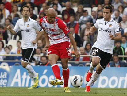 Mikel Rico, durante un partido con el Granada