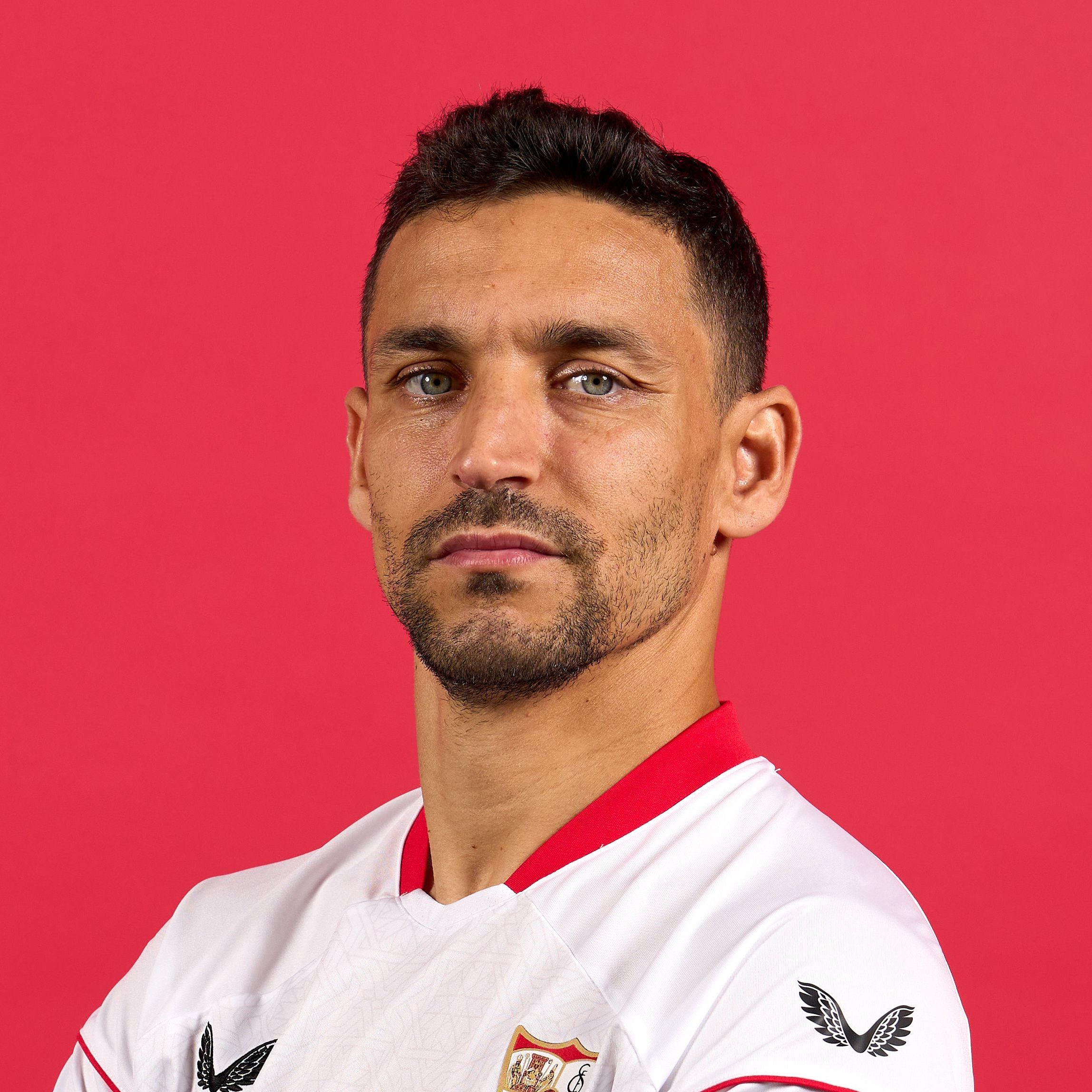 SEVILLE, SPAIN - MAY 22: Jesus Navas of Sevilla FC poses for a portrait during the Sevilla FC UEFA Europa League Final Access Day on May 22, 2023 in Seville, Spain. (Photo by Angel Martinez - UEFA/UEFA via Getty Images)