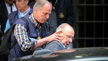 El exministro Rodrigo Rato, durante su detención.