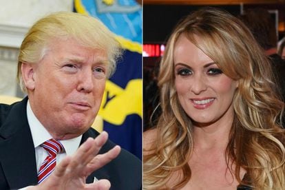 Donald Trump y Stormy Daniels. 