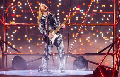 Sam Ryder, con el tema pop 'Space Man', participante de Reino Unido.