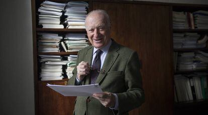 Nicolás Sartorius en su despacho de la sede de la Fundacion Alternativas, este jueves en Madrid.