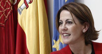 La presidenta del Gobierno de Navarra, Yolanda Barcina, en abril.