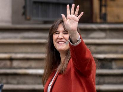 Laura Borras, presidenta suspendida en el Parlament.