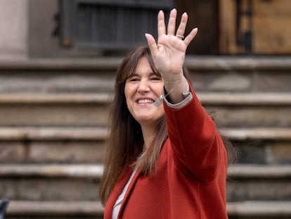 Laura Borras, presidenta suspendida en el Parlament.