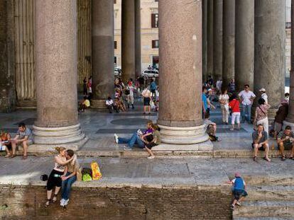 El Panteón de Agripa, uno de los rincones más visitados de Roma.