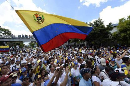 La protesta de la oposici&oacute;n venezolana, del 1 de septiembre. 