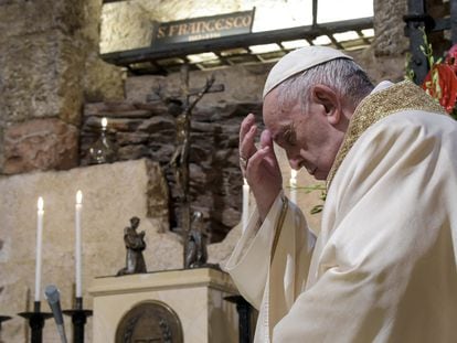 El papa Francisco el pasado sábado durante una visita a Asís.