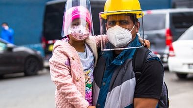 Un retrato en tiempos de la pandemia en Lima, Perú.