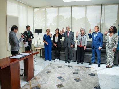 Acto de posesión de ministros en el Gobierno de Gustavo Petro, en Bogotá, el 11 de agosto de 2022.