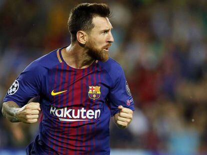 Messi durante el partido de Champions ante la Juventus