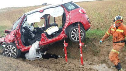 Accidente de tráfico en Valencia este verano. 