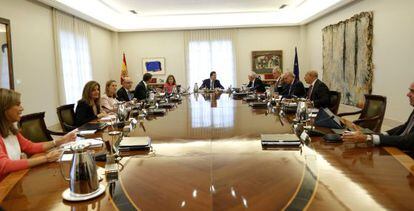 Reunió del Consell de Ministres presidit per Rajoy al setembre.