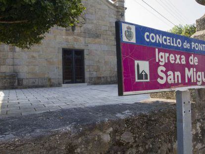 Estado actual del atrio de la iglesia de Guillade