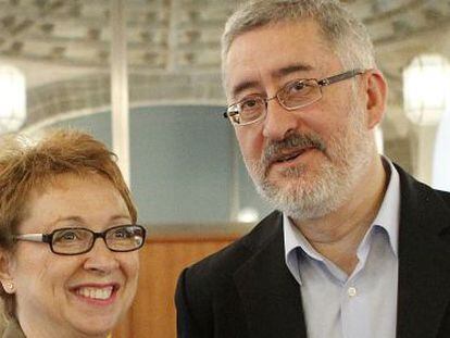 Los diputados socialistas y exconsejeros andaluces Carmen Martínez y Antonio Ávila.